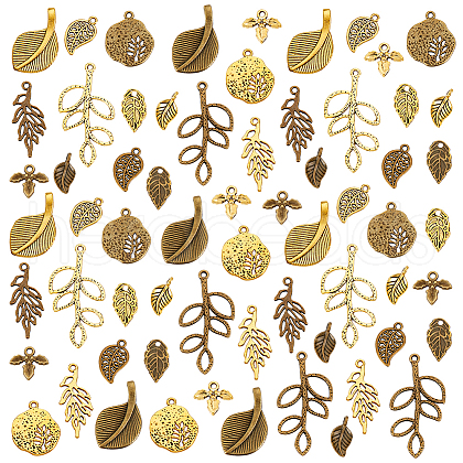   160PCS 16Style Tibetan Style Pendants TIBEP-PH0001-62-1