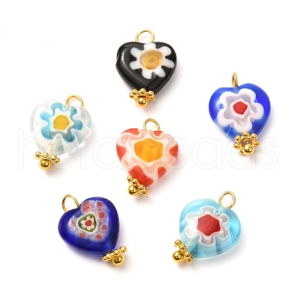 Handmade Lampwork Pendants PALLOY-JF00851-1