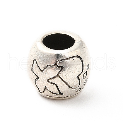 Tibetan Style Alloy European Beads PALLOY-P293-119AS-1