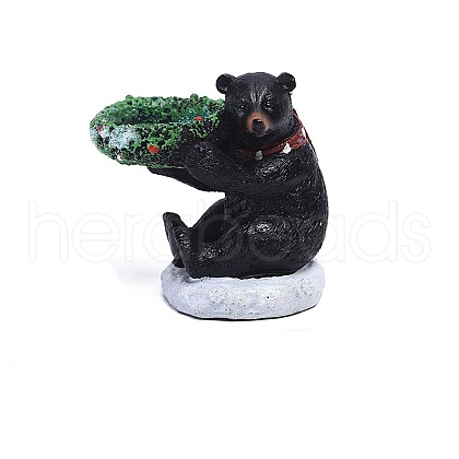 Christmas Bear Candle Holder Home Creative Decoration PW-WG60F1C-01-1