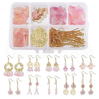 SUNNYCLUE 189 Pieces DIY Sakura Themed Earrings Making Kits DIY-SC0015-95-1