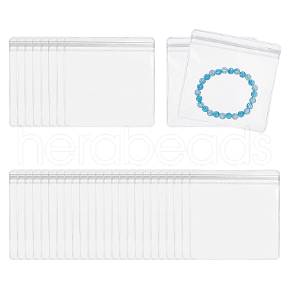 Rectangle Laser PVC Zip Lock Bags ABAG-WH0052-02-1