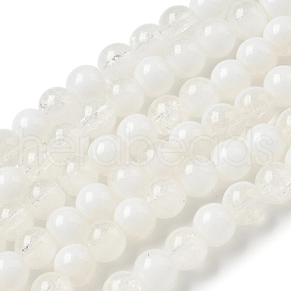 Crackle Glass Beads Strands X1-GLAA-U001-6mm-07-1