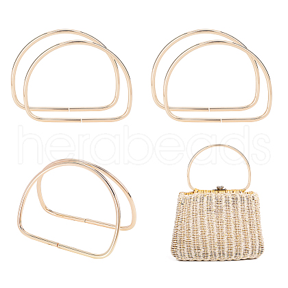 Iron D Ring Shaped Bag Handles FIND-WH0117-72LG-1