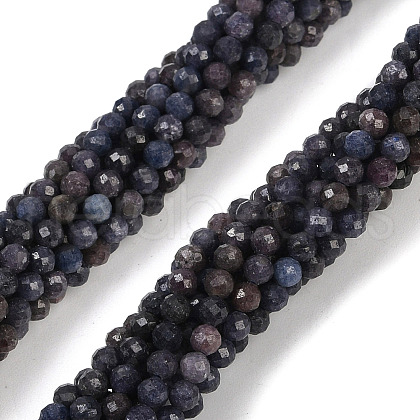 Natural Sapphire Beads Strands G-G204-A01-3.5mm-1