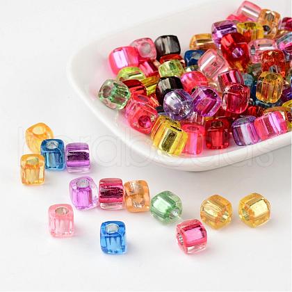 Mixed Cube Acrylic Beads X-PB78P9520-1