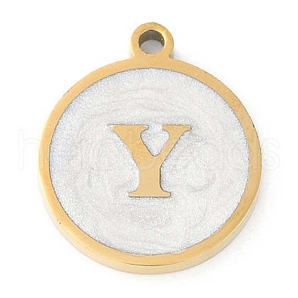 Ion Plating(IP) 201 Stainless Steel Pendants STAS-K288-02G-Y-1