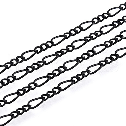 Brass Coated Iron Curb Chain Necklace Making MAK-T006-04A-1