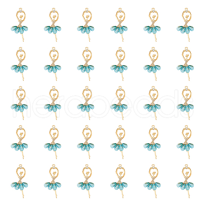 DICOSMETIC 30Pcs Transparent Resin Big Pendants ALRI-DC0001-05A-1