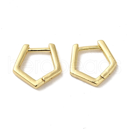 Brass Huggie Hoop Earrings for Women EJEW-C097-08G-01-1