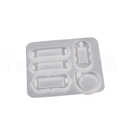 Oval DIY Silicone Pendant Molds PW-WGAECB1-01-1