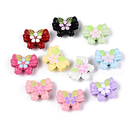 Baking paint Alloy Enamel Beads PALLOY-T090-64-1