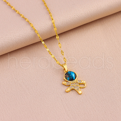 Zinc Alloy Crystal Rhinestone Pendant Necklaces WGBD940-06-1