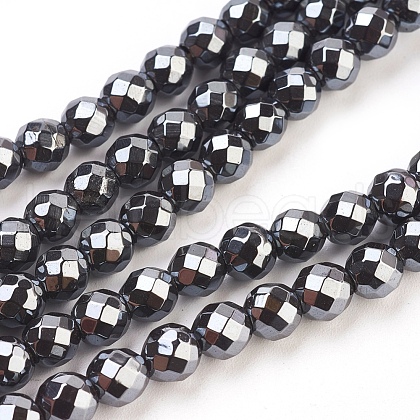 Non-Magnetic Synthetic Hematite Beads Strands HEMA-6D-1