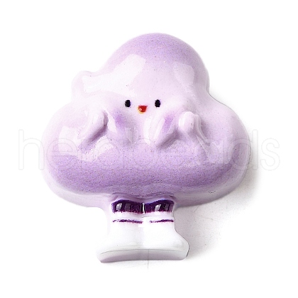Cute Opaque Resin Cabochons RESI-L046-A03-1