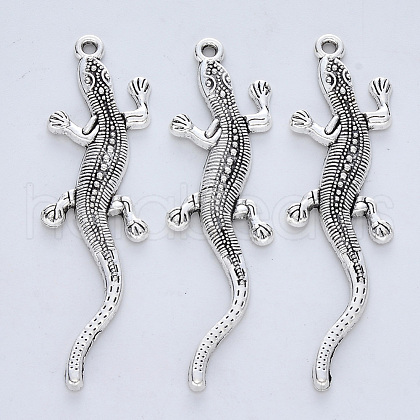 Tibetan Style Alloy Big Pendants TIBE-R316-027AS-RS-1