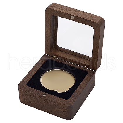 Wood Medal Storage Magnetic Boxes CON-WH0088-94A-02-1