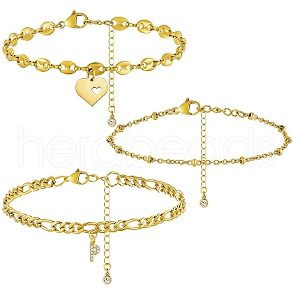 Anklets Sets AJEW-AN00383-16-1