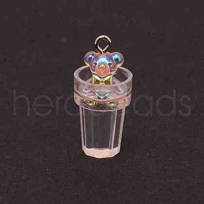 AB Color Plastic Pendants KY-CJC0017-02D-1