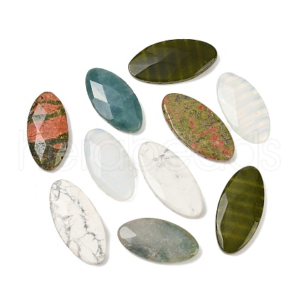 Opalite & Natural Unakite & Howlite & Indian Agate & Southern Jade Multi-Strand Links G-F795-I01-1