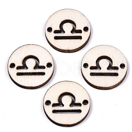 Unfinished Natural Poplar Wood Links Connectors WOOD-S045-139A-06-1