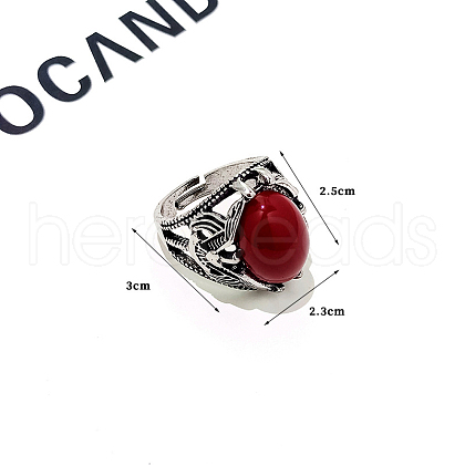 Retro Alloy with Resin Adjustable Cuff Rings FS-WG49C80-06-1