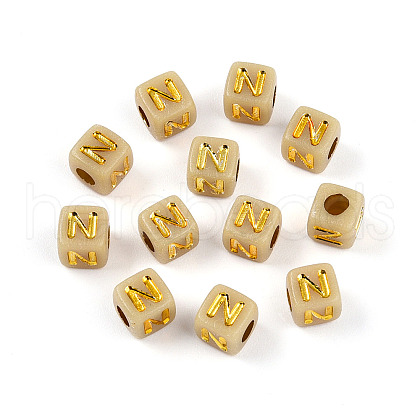 Plating Acrylic Beads OACR-N140-01E-N-1