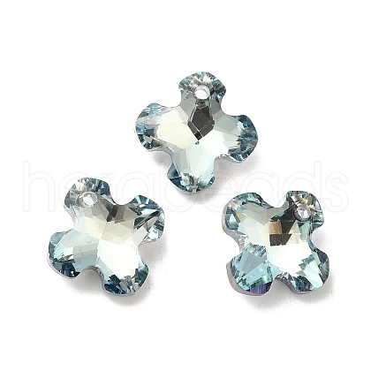 Electroplated Glass Pendants EGLA-M029-01-05-1