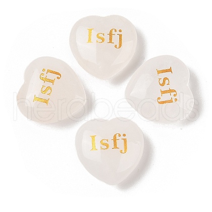 Natural Quartz Crystal Heart Engraving MBTI Figurines Statues for Home Office Desk Decorations X1-G-K353-05G-1