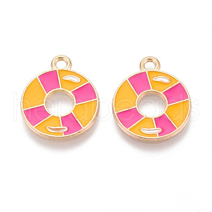 Alloy Enamel Pendants ENAM-T022-22-1