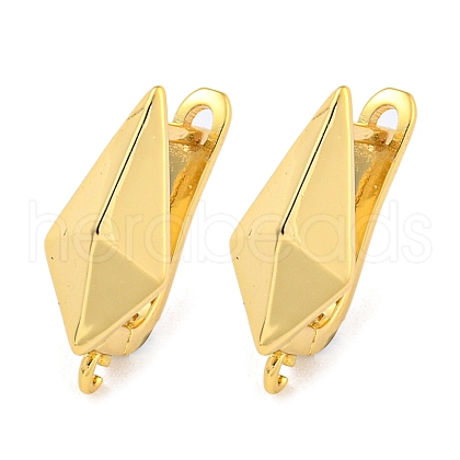 Rack Plating Brass Hoop Earring Findings EJEW-C102-23G-1
