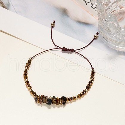 Natural Gemstones Adjustable Bracelets VY0463-12-1