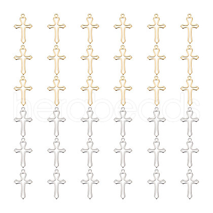 Unicraftale 40Pcs 2 Colors 304 Stainless Steel Pendants FIND-UN0004-04-1