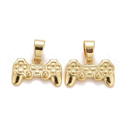 Rack Plating Real 18K Gold Plated Brass Pendants KK-E271-05G-1