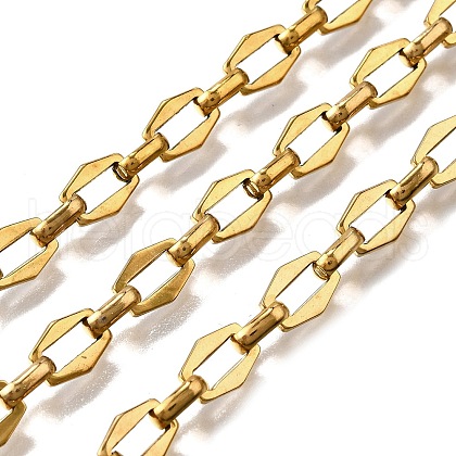 Ion Plating(IP) 304 Stainless Steel Hexagon Link Chains CHS-S012-21G-1