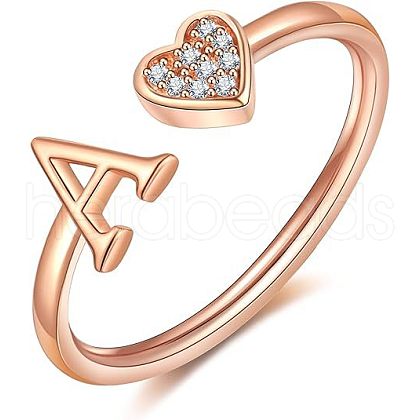 Adjustable Brass Rhinestone Cuff Rings FS-WG29D83-49-1