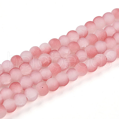 Crackle Glass Beads Strands GLAA-N009-4mm-03-1