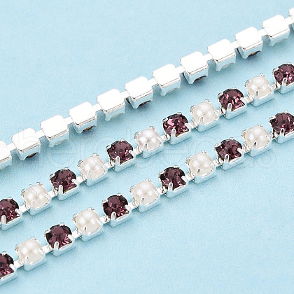 Iron Rhinestone Cup Chains CH-N005-02D-1