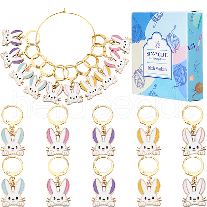 Alloy Enamel Pendant Decorations HJEW-SC00049-1