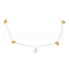 2Pcs 2 Styles Natural Topaz Jade & Synthetic Turquoise Chip Beads Necklace Making with 304 Stainless Steel Jump Rings and Nylon Thread NJEW-JN05215-4