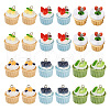 24Pcs 6 Styles Opaque Resin Pendants RESI-TA0001-67-2