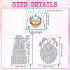 2Pcs 2 Styles Birthday Carbon Steel Cutting Dies Stencils DIY-WH0309-1893-2