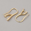 Brass Earring Hooks KK-WH0031-43G-2