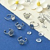 DIY Blank Dome 304 Stainless Steel Open Cuff Rings Making Kit DIY-YW0008-56-5