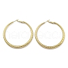 202 Stainless Steel Huggie Hoop Earrings with 304 Stainless Steel Pins for Women EJEW-M253-01B-G-1