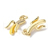 Brass Micro Pave Cubic Zirconia Pendants KK-A252-26B-G-2