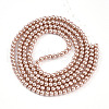 Baking Painted Pearlized Glass Pearl Round Bead Strands X-HY-Q003-4mm-11-2