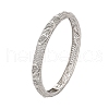 Brass Micro Pave Cubic Zirconia Hinged Bangles for Women BJEW-D313-02P-2