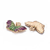 Alloy Enamel Pendants ENAM-N055-014D-NR-3