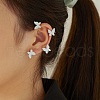 Bling Butterfly Ear Cuffs with Piercing EJEW-I262-05C-P-2